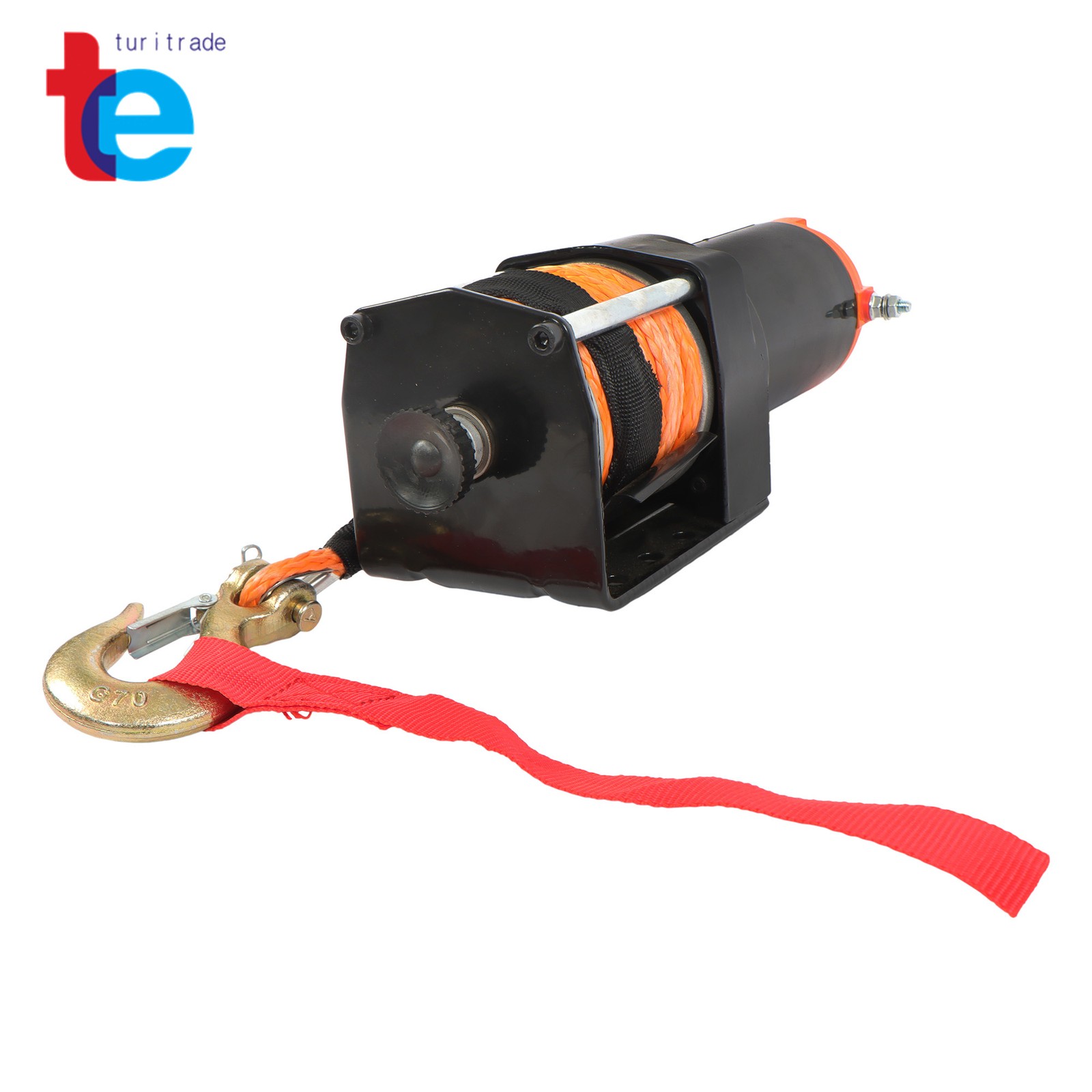 2500 lbs ATV/UTV Winch 12VDC/1.3HP Synthetic Rope Winch with Wireless Remote