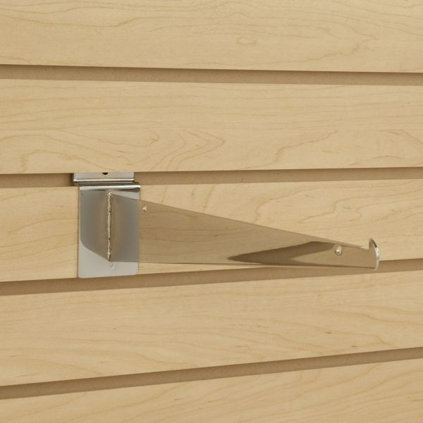 Dazzling Displays 12-Inch Slatwall Shelf Brackets