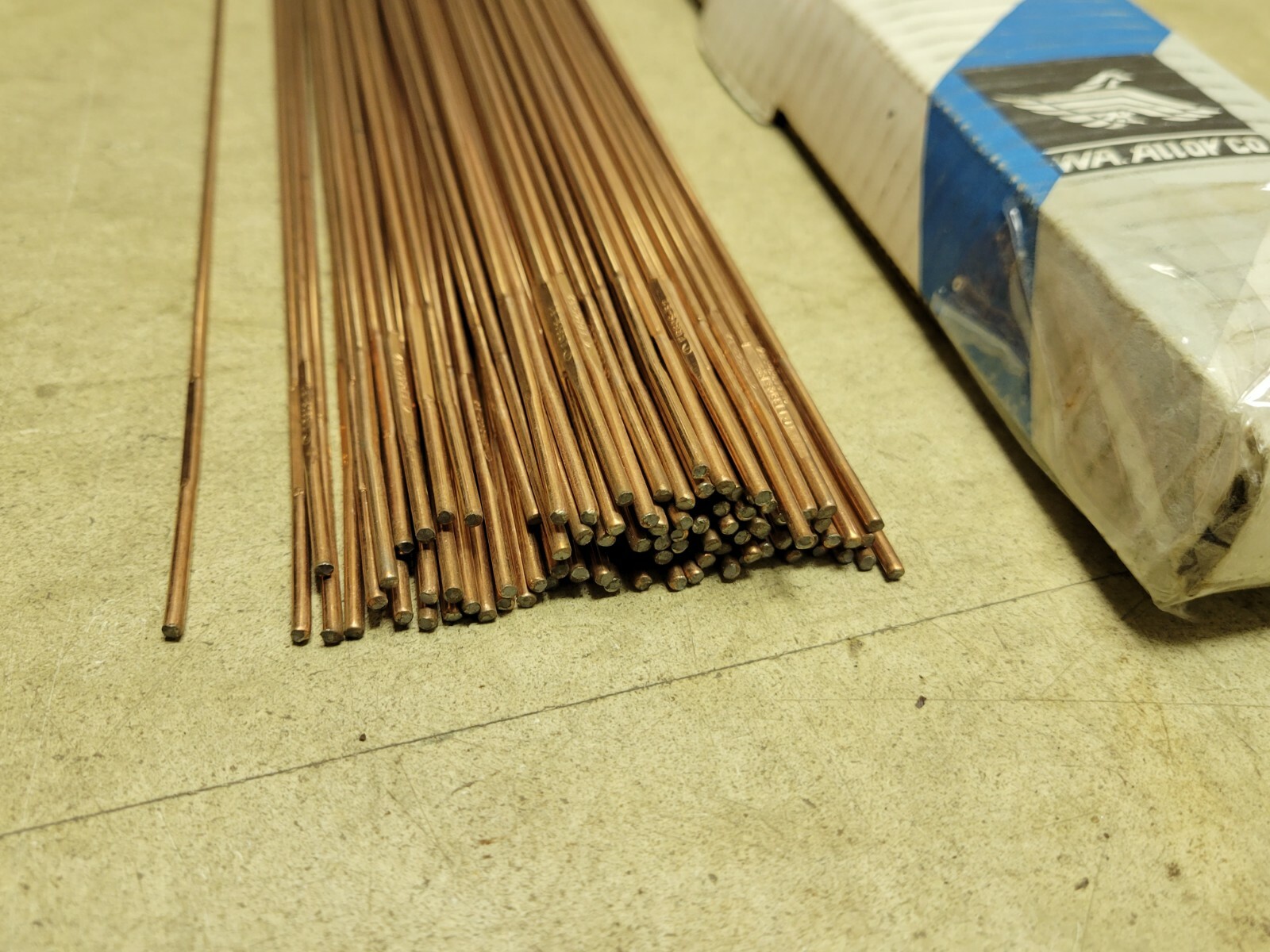 NEW 91PCS 6.8LBS WASHINGTON ALLOY WELDING ROD ER80S-B2 AWS A5.28 3/32″ X 36″