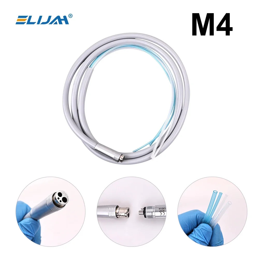 Dental 2/4 Holes Silicone Tubing Hose for Air Turbine High Speed Handpiece IN US