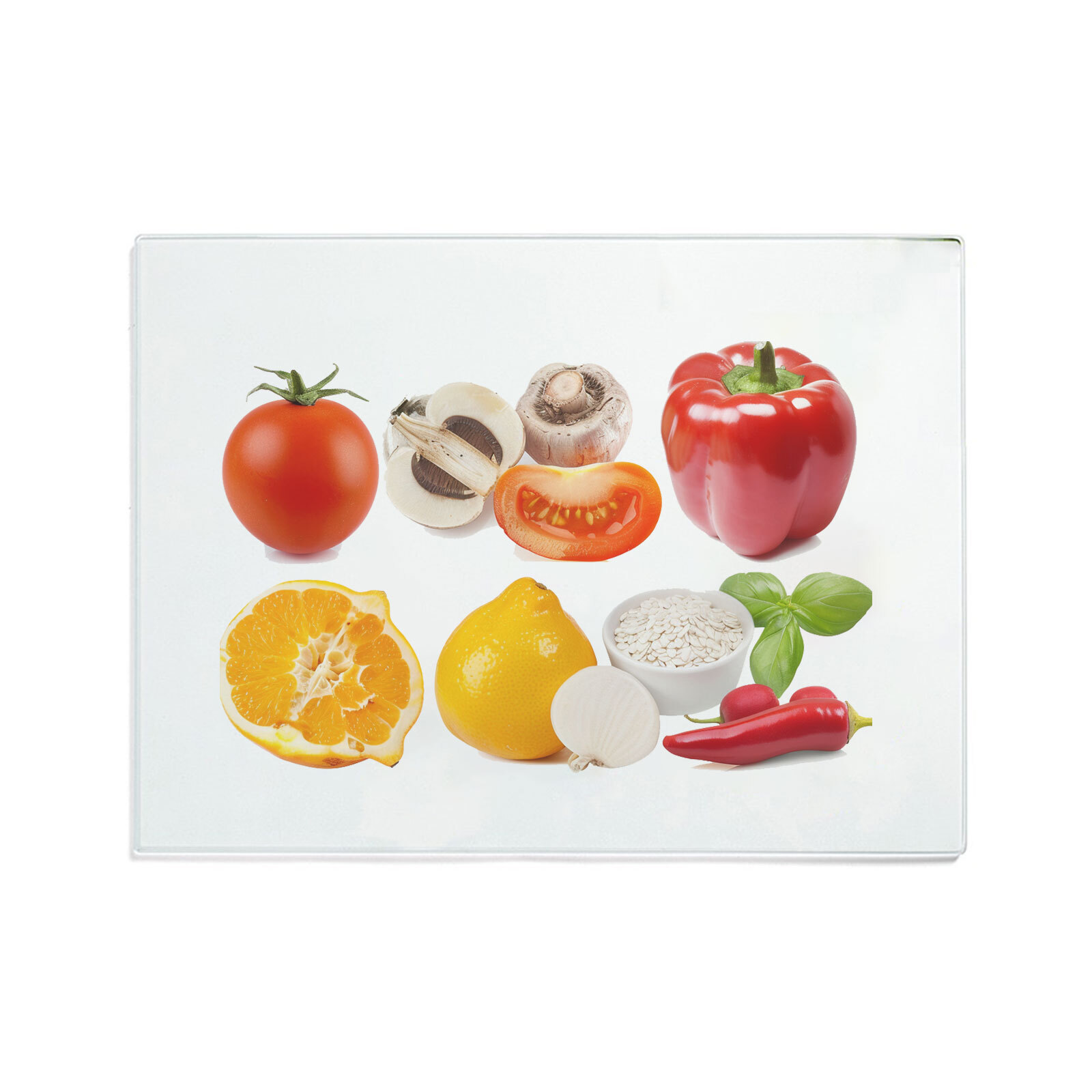 12pcs 15.4x11in White Rectangle Tempered Glass Cutting Board Sublimation Blanks