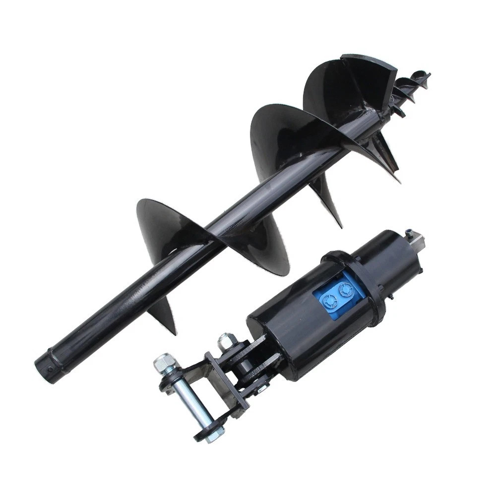 Mini Excavator Attachment Hydraulic 300mm Auger Drill with 25mm Pin FREE SHIP