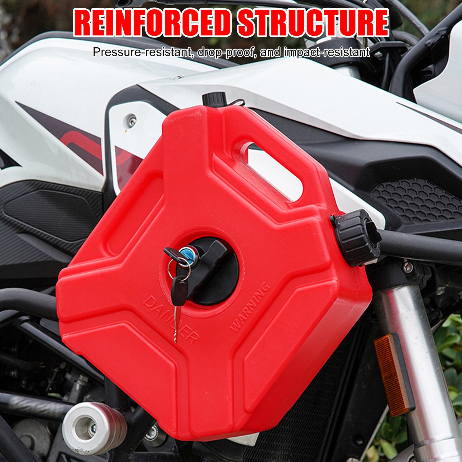 2X 5L Gas Fuel Tank Gas Can Oil Storage Can Fr ATV UTV Gokart Motorcycle Car SUV