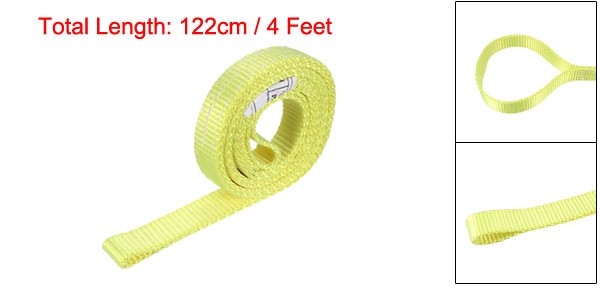 4 feet Lifting Straps 2200 lbs Lift strap Tow Rope Eye to Eye Webbing strap