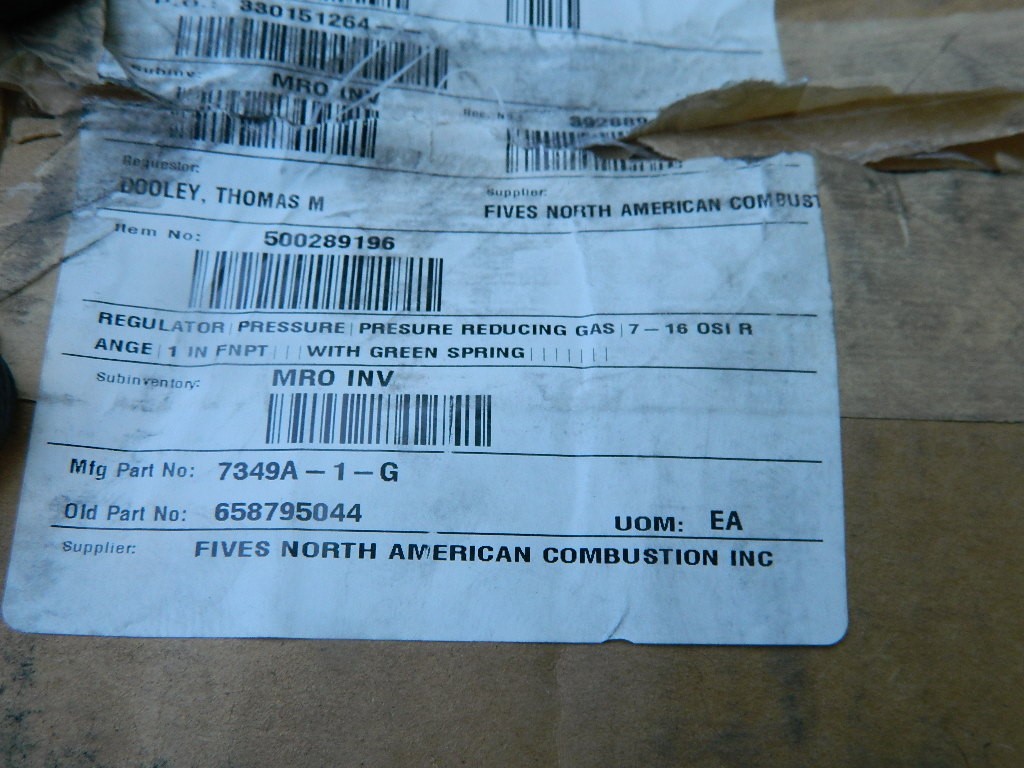 North American Mfg 7349A-G CO NAMC Pressure Regulator NEW LOT # 3