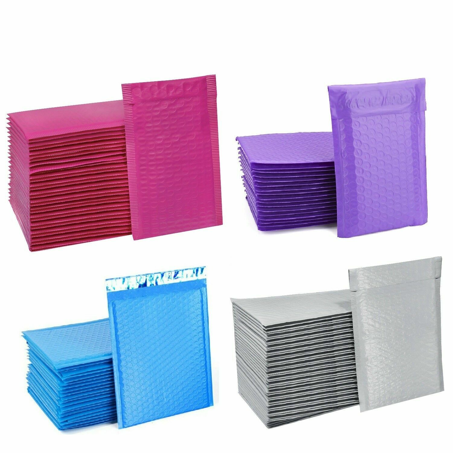 ANY COLOR # 0 6″ X 10 ” BUBBLE MAILERS SHIPPING MAILING PADDED BAGS SELF SEAL