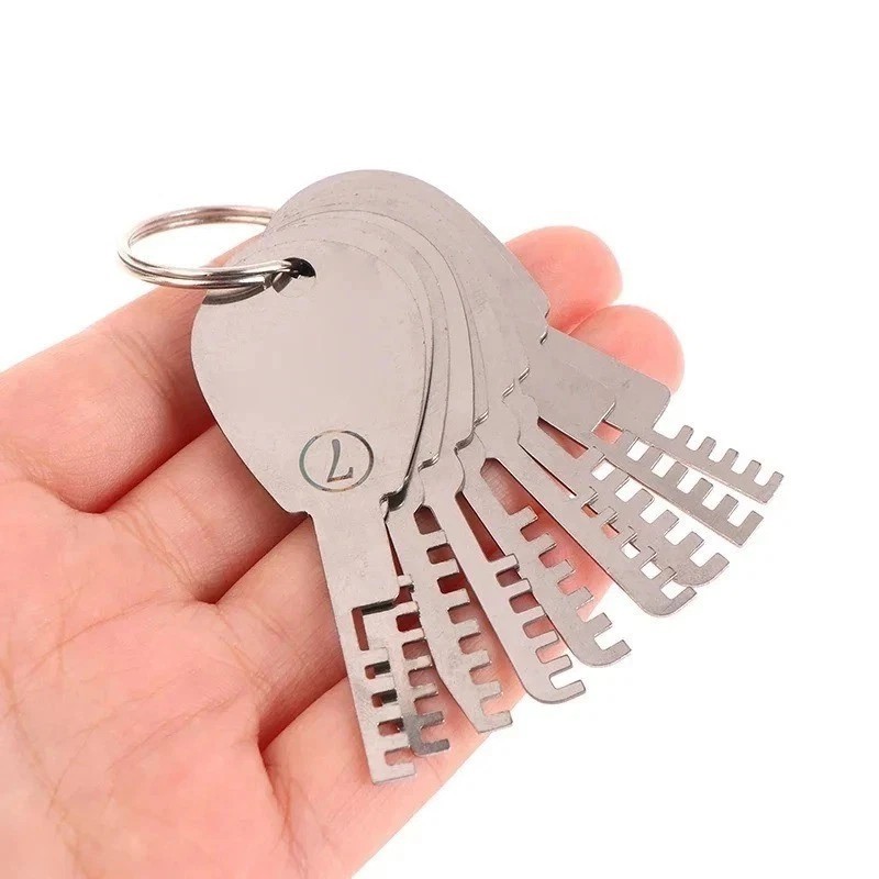 Stainless Steel Comb Lock 9in1 Full Set Repair Comb Tool Bypass Method