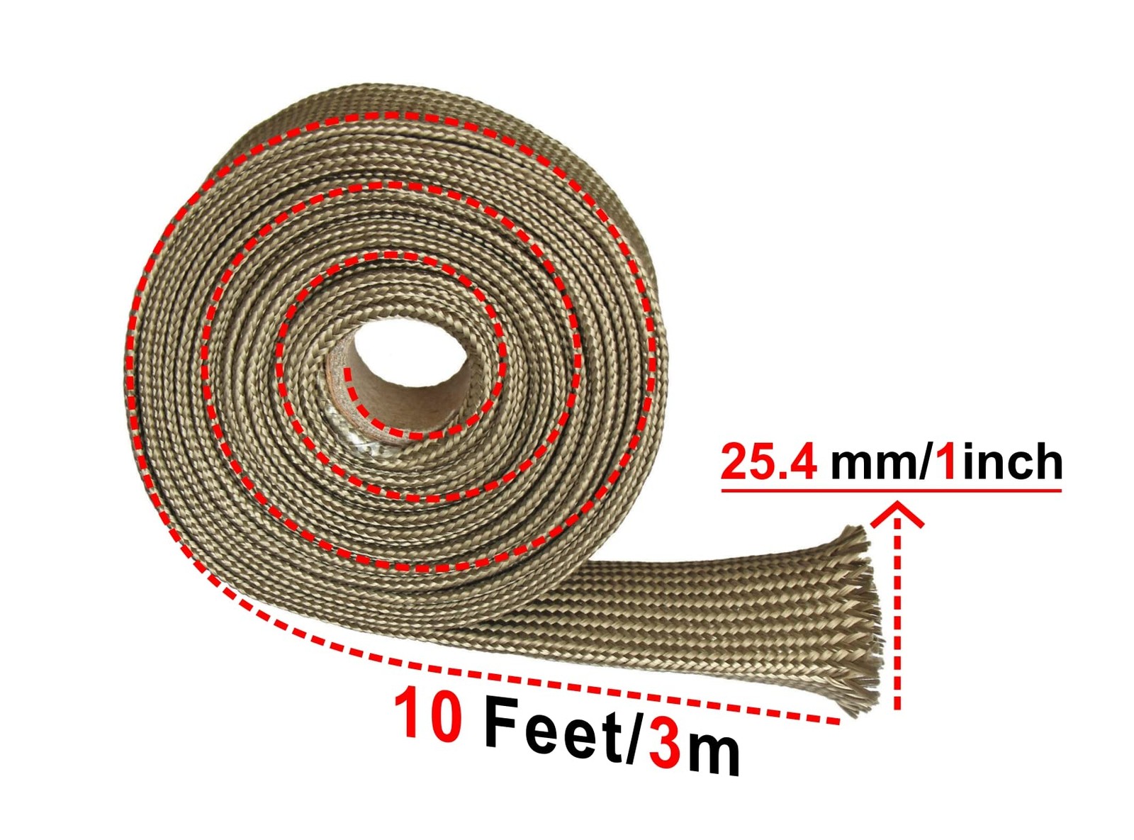 HighTemperature Heat Shield Sleeve for Fuel Lines, Hoses, and Cables 2500°F