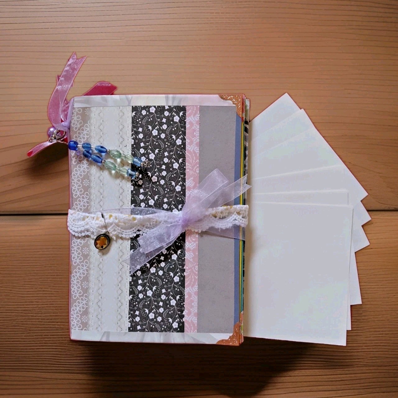 Naked Junk Journal 32 pages Handcrafted Eco-Creation with All of the Colors qs