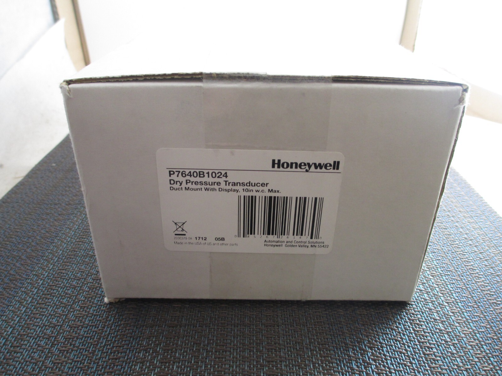 Honeywell P7640B1024 Dry Pressure Transducer NEW!