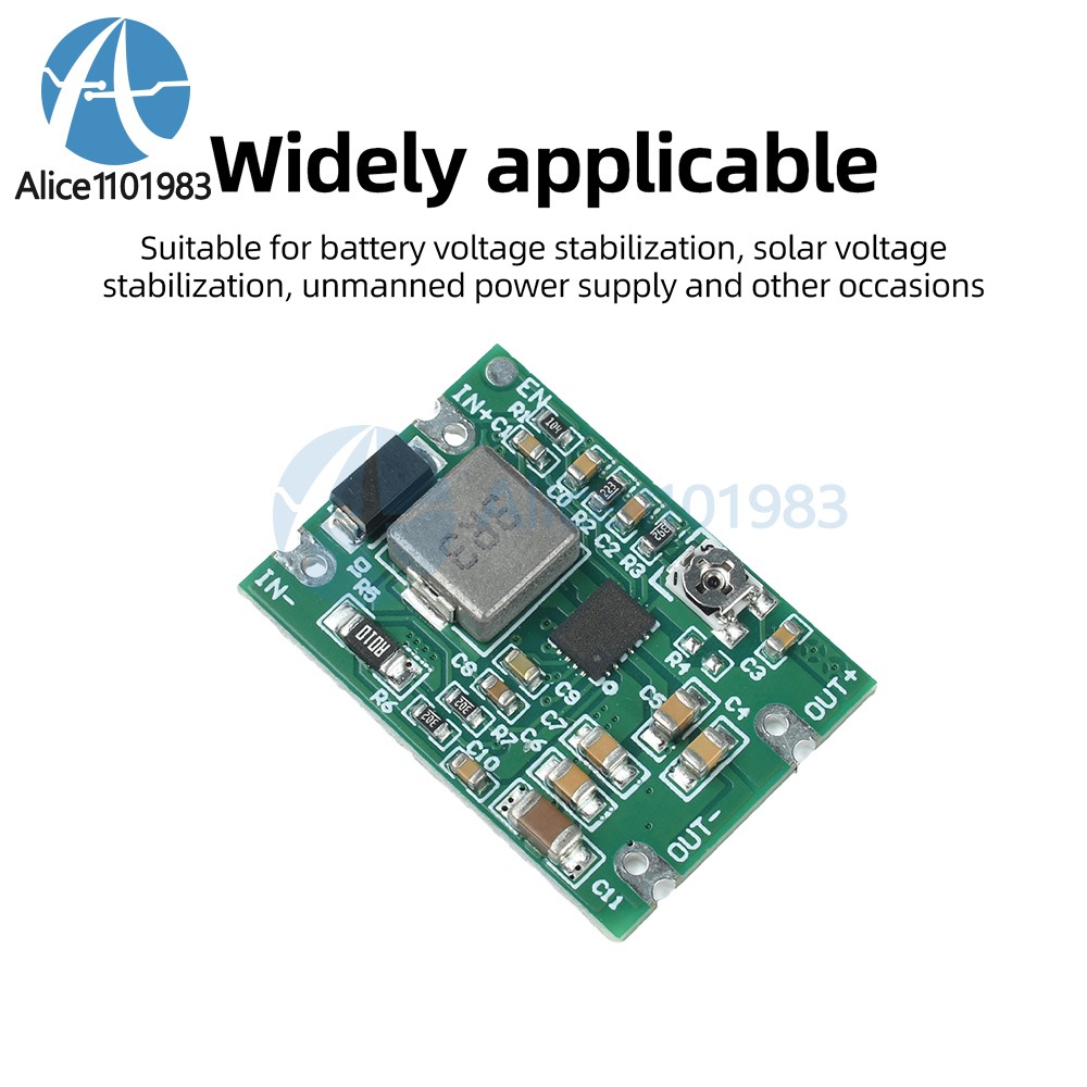 DC 3–20V to 1.2–18V Buck-Boost Module Regulated Power Supply Module for Battery
