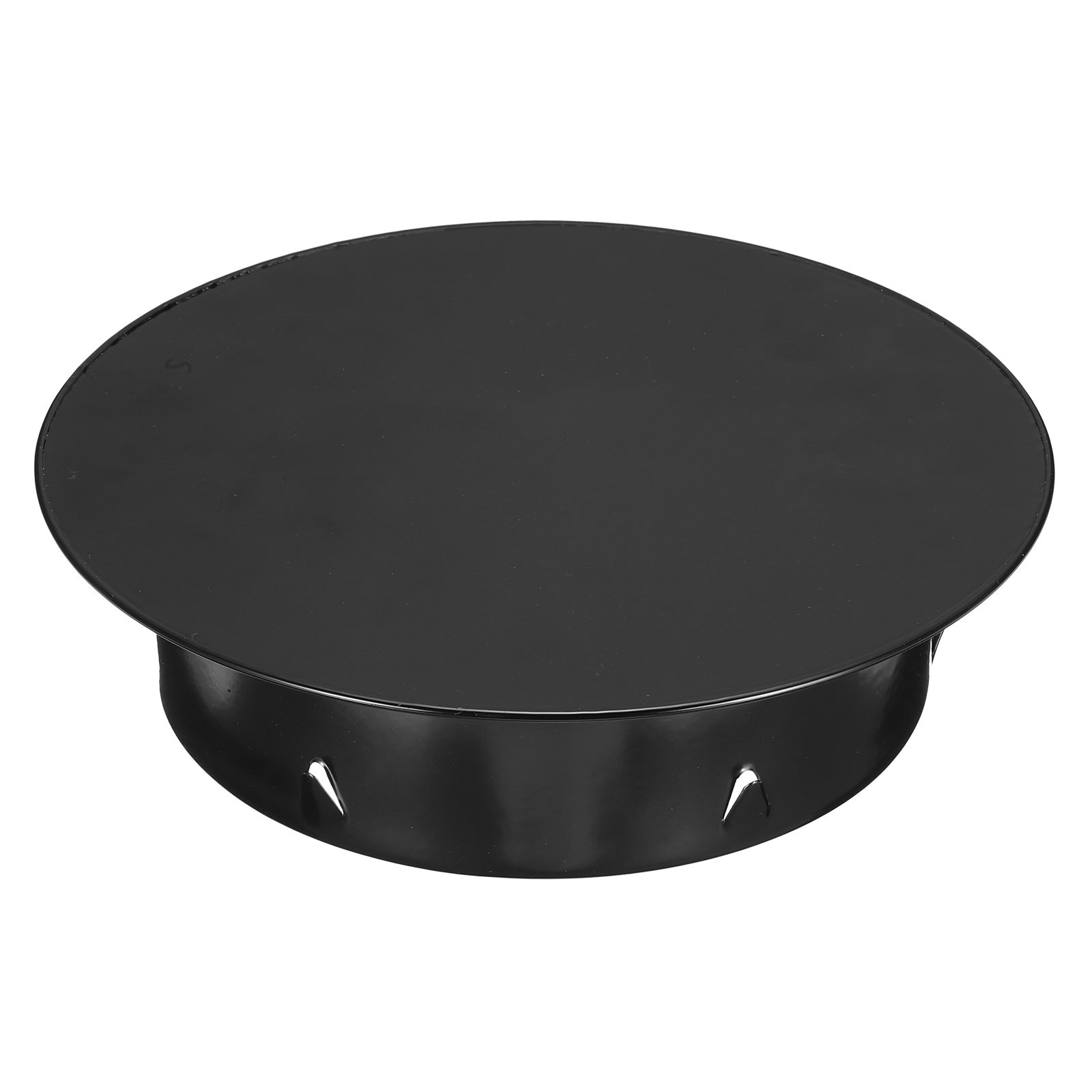 6.7″ (170mm) OD Stainless Steel Tee Cap Round Metal Dryer Vent Cover, Black