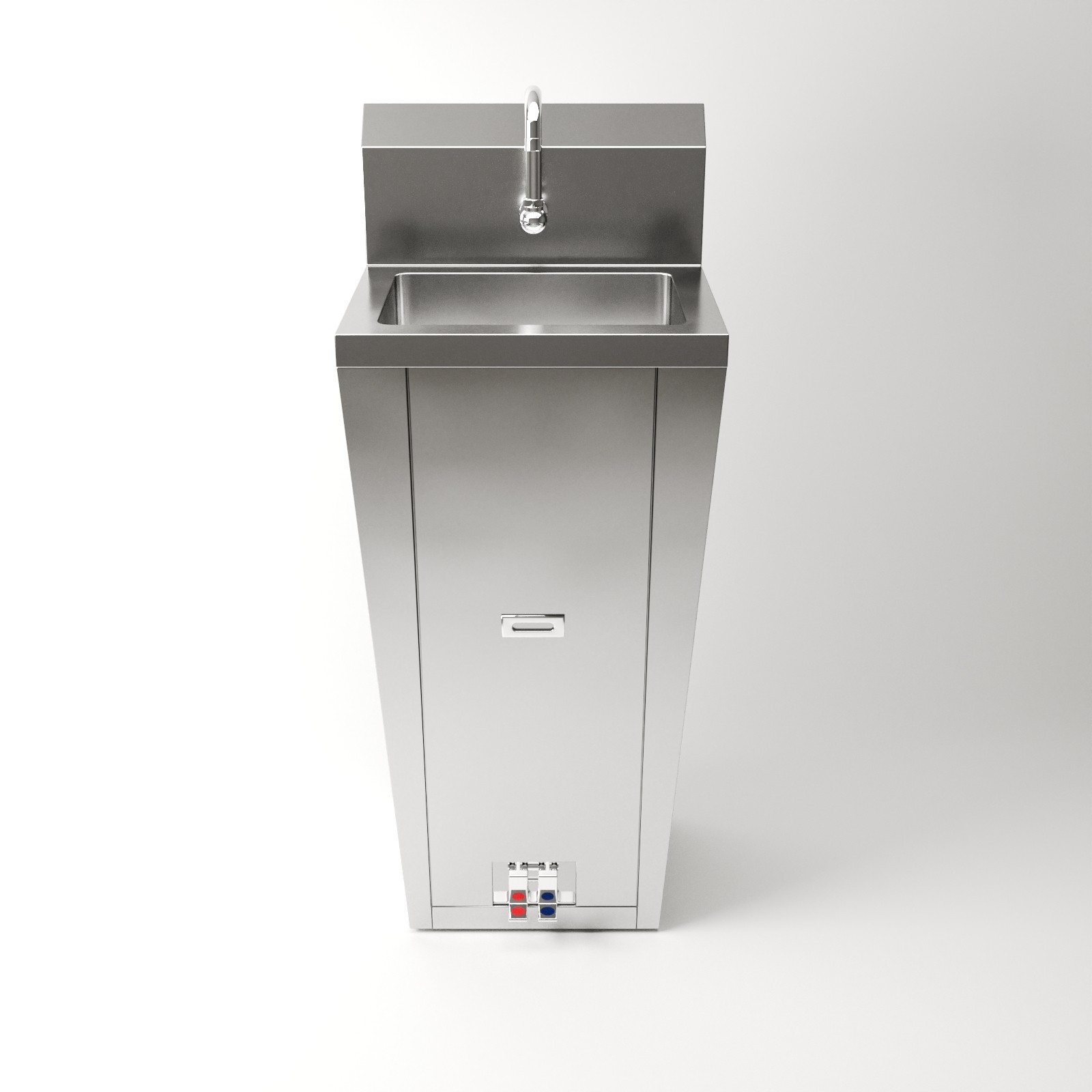 10 in. x 14 in. Hands-Free Hand Sink With Pedestal Base