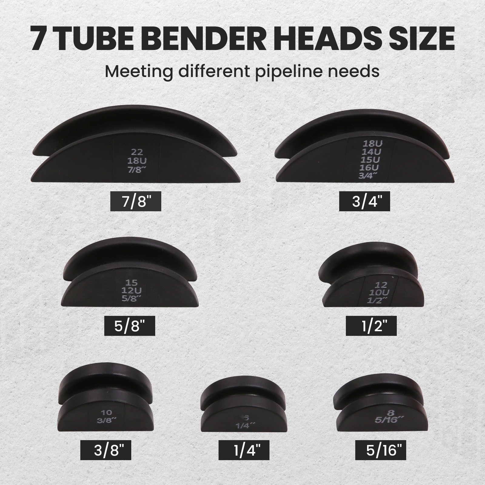 Ratcheting Pipe Bender HVAC Refrigeration Tube Bending Heads Cutter Tool Kit New