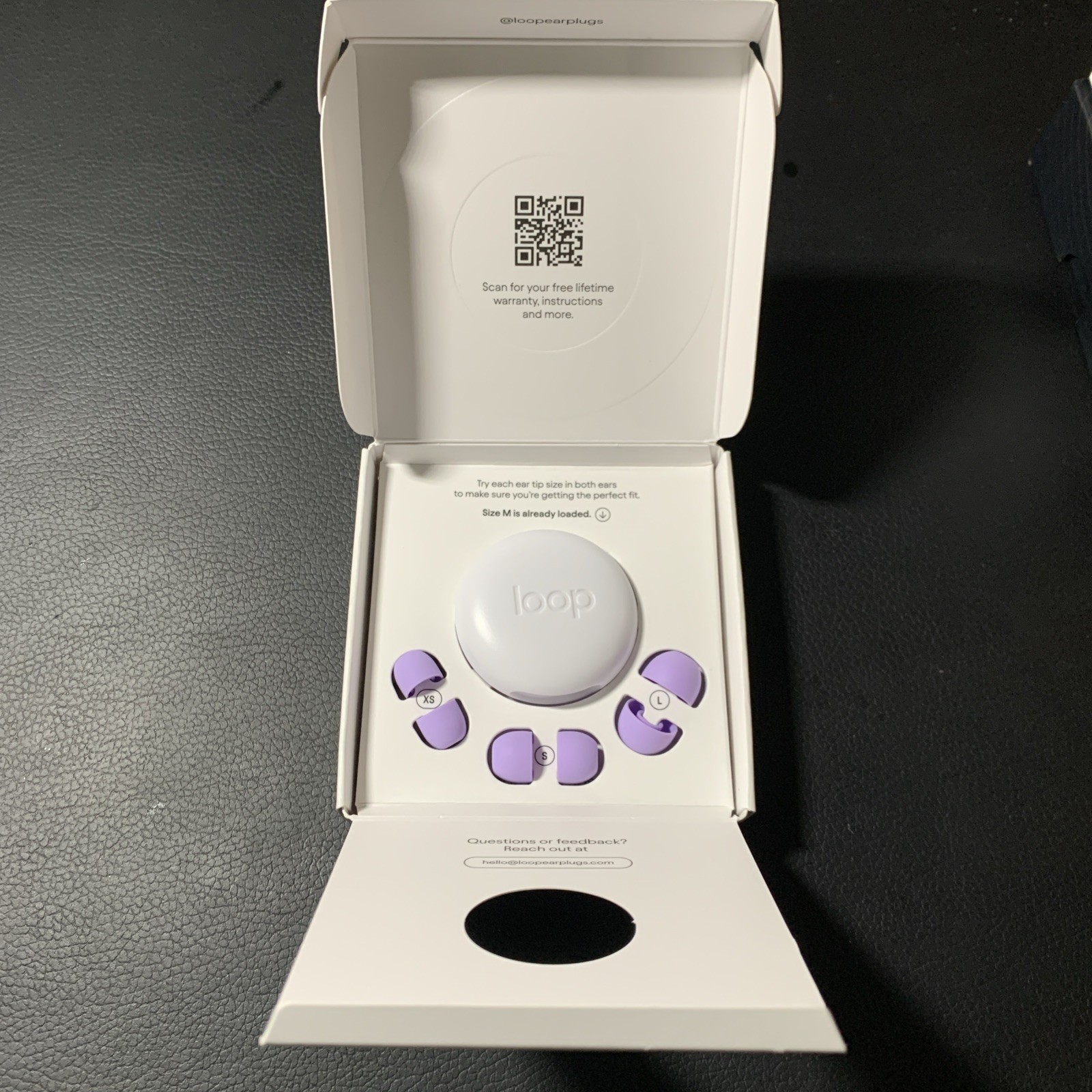 Loop Quiet 2 Earplugs for Noise Reduction Violet New Open Box New
