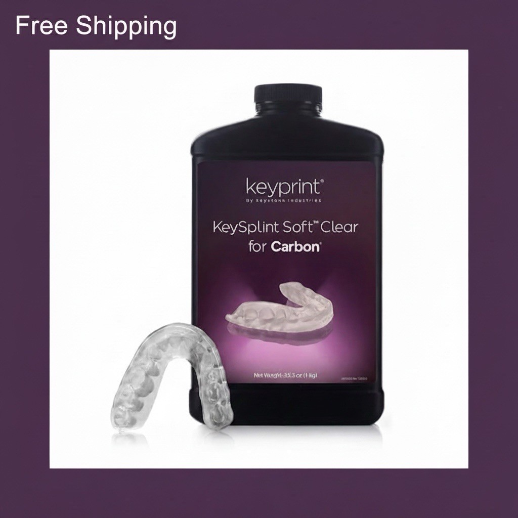 KeySplint Soft Clear For 3D Carbon Printers 1KG Resin Mouth & Night Guards