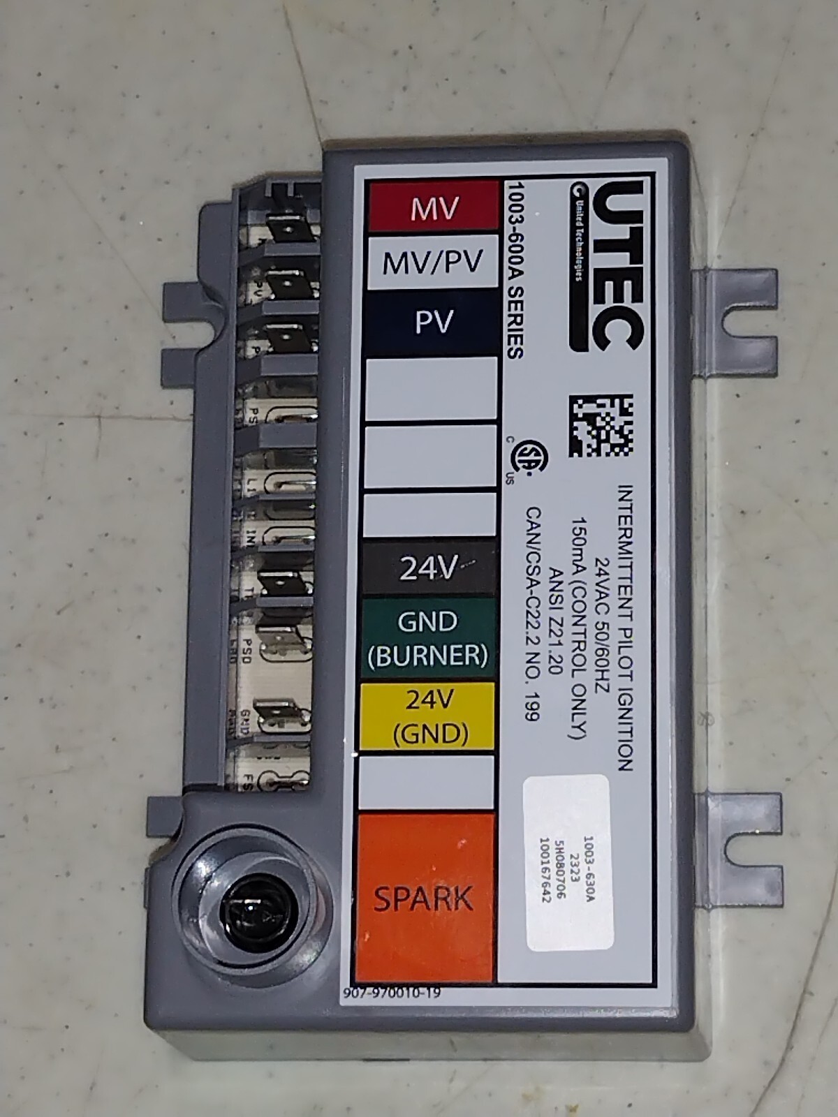 UTEC 1003-600A SERIES INTERMITTENT PILOT IGNITION CONTROL 24VAC X6 PIECES NEW