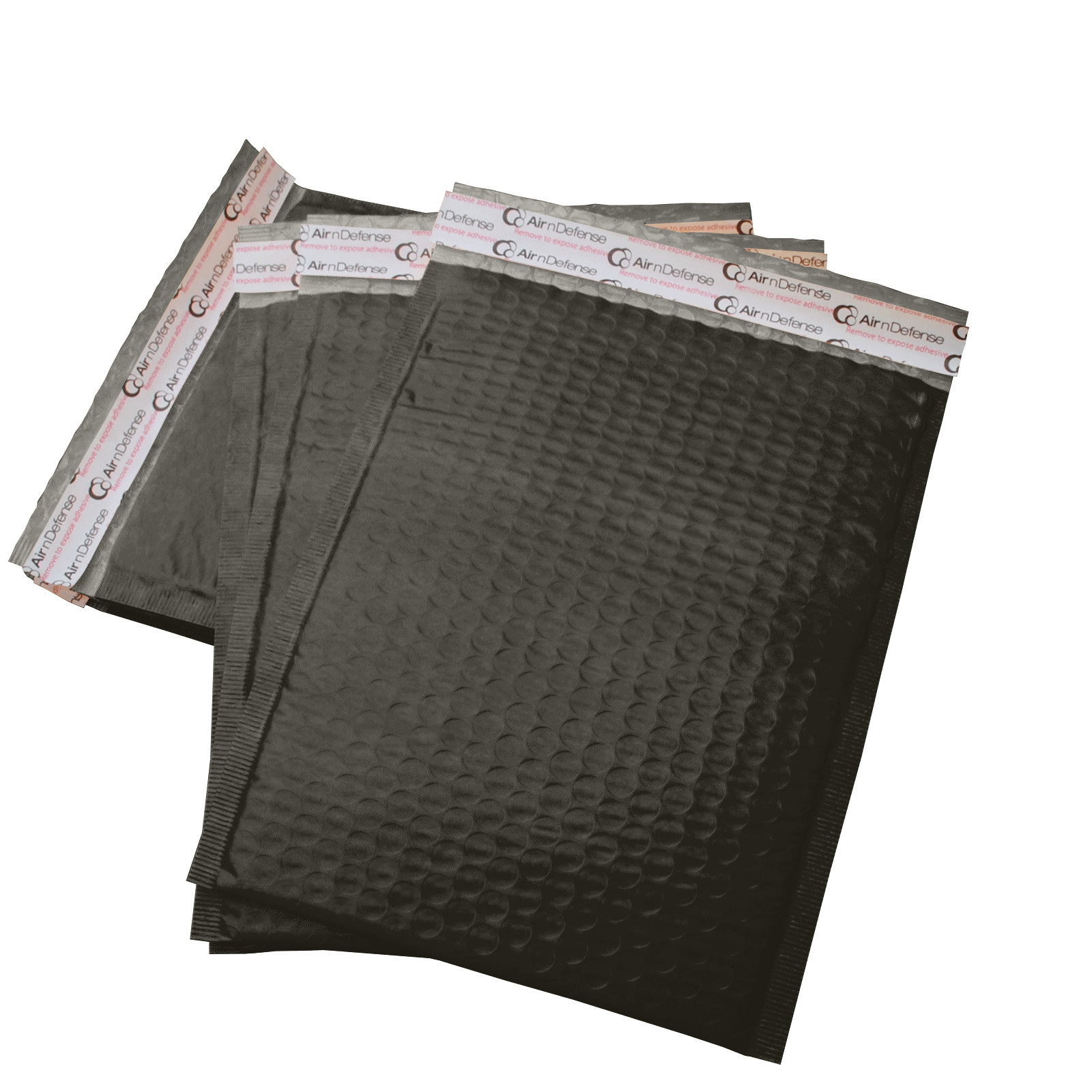 AirnDefense #2 8.5X12″ Black Poly Bubble Mailers Padded Envelope Shipping Pack