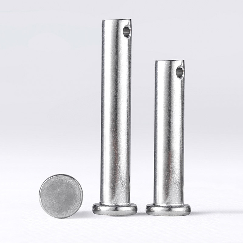 Flat Head Clevis Pins Through Hole 304 Stainless Steel With Cotter Pin Φ6/8/10mm