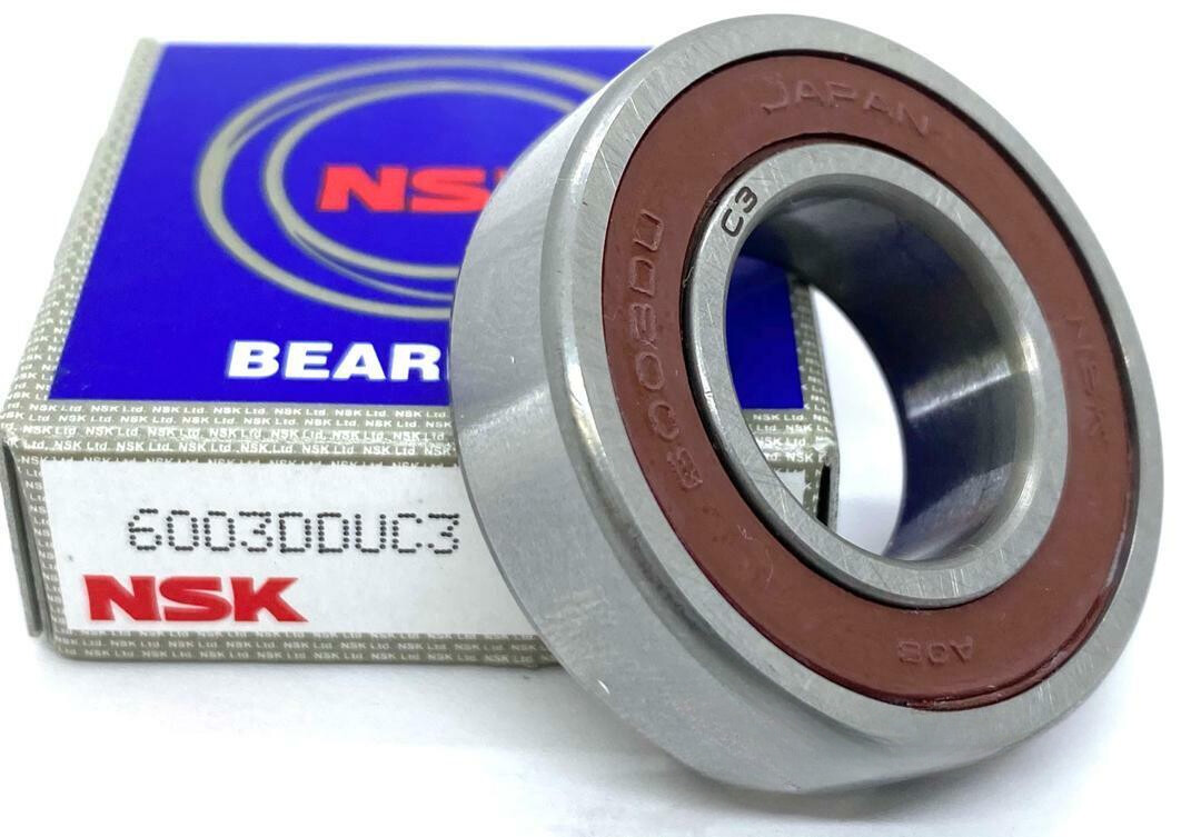 NEW NSK 6003 DDU C3 DEEP GROOVE BALL BEARING RUBBER SEALED 17x35x10 mm 6003 2RS