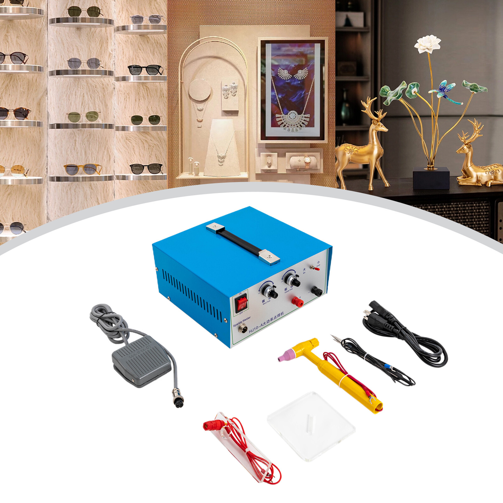 110V Permanent Jewelry Welder Kit, Jewelry Welding Machine 500W