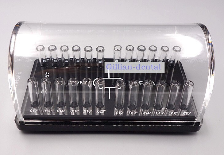 Dental Ortho Round/Rectangular Arch wire Case Dispenser Acrylic Organizer Holder