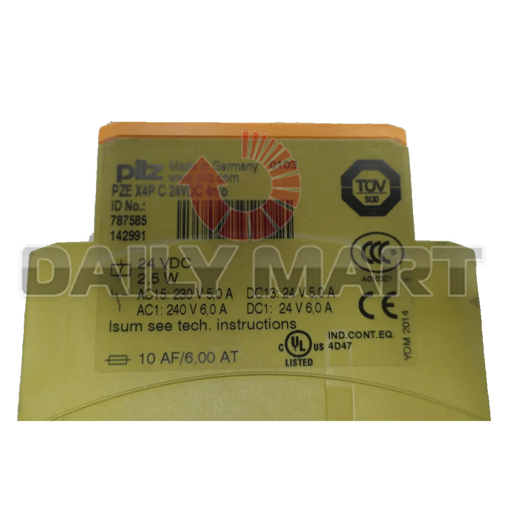 New In Box PILZ PZE X4P C 787585 Safety Relay 24VDC 4n/o