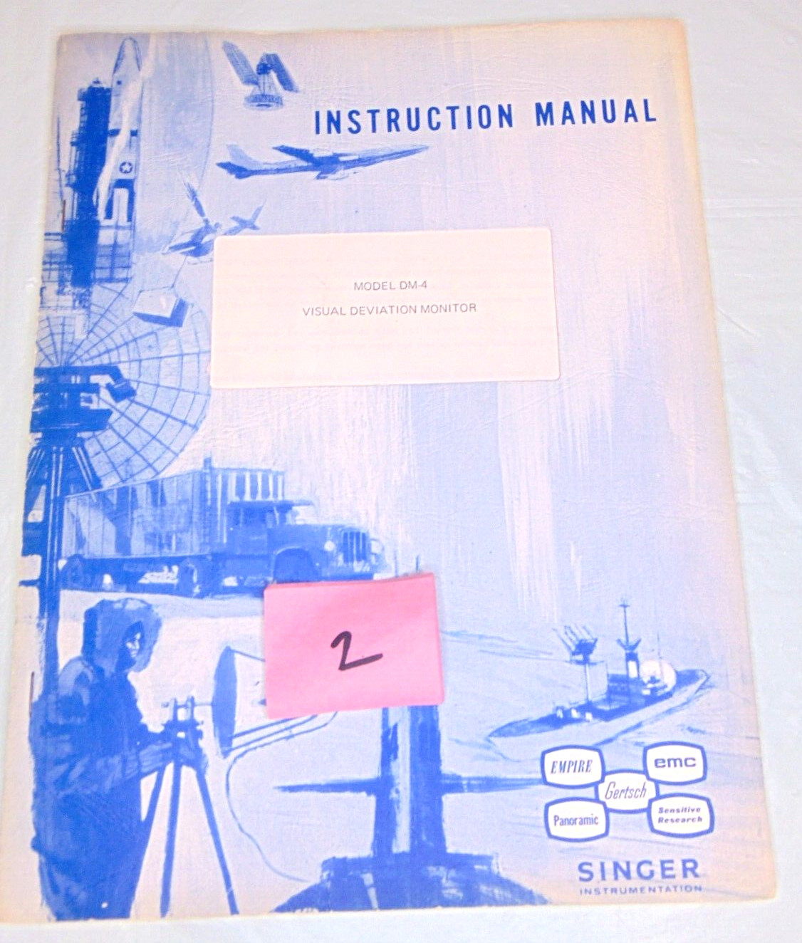 Singer Model DM-4 Visual Deviation Monitor Instruction Manual 16pgs w/Foldout #2
