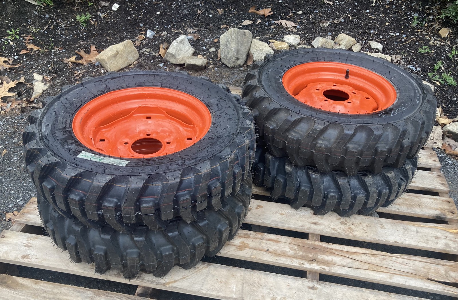 1 or 4-5.70-12 Galaxy XD2010 Skid Steer Tires/Wheels/Rims for Bobcat S70 & more