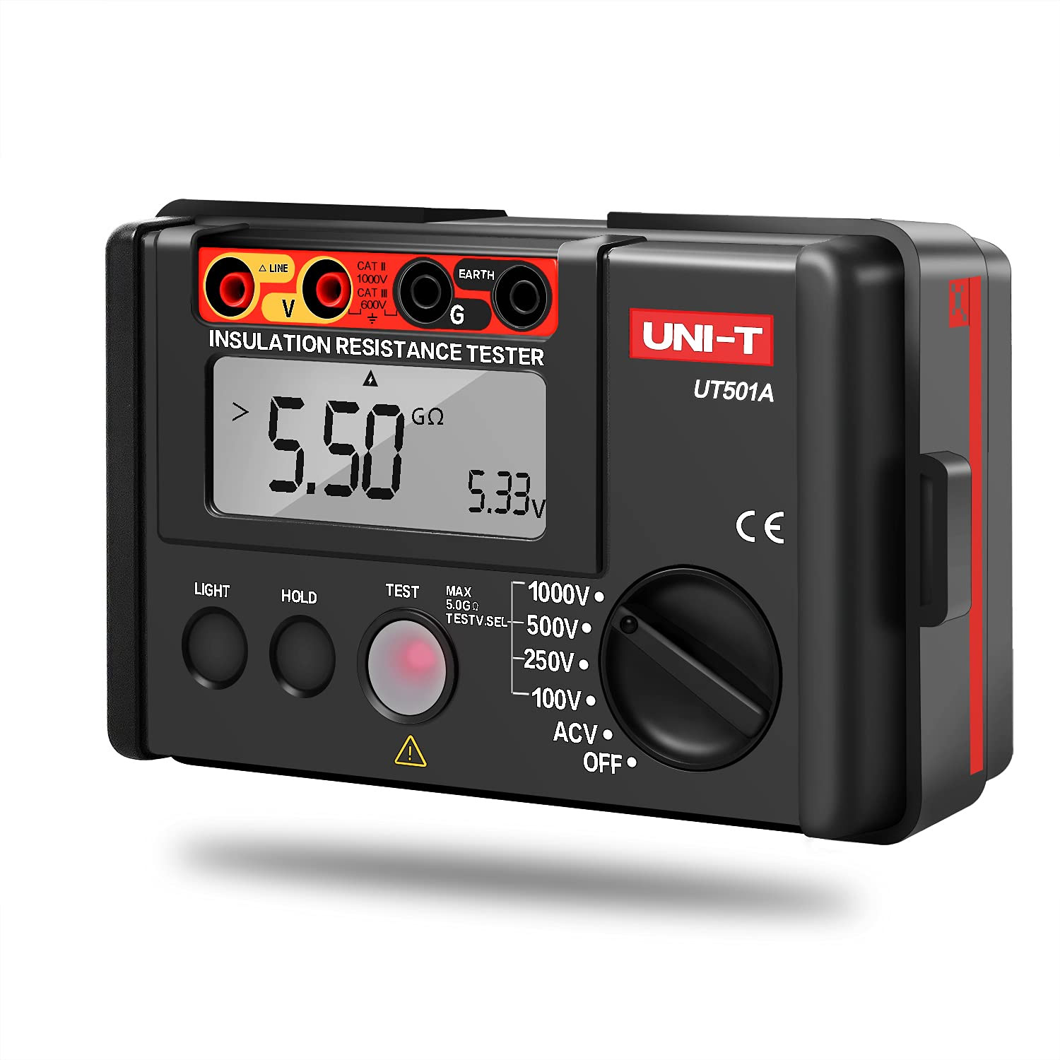 UT501A 1000V Megohmmeter Insulation Tester with 2000 Counts LCD Display