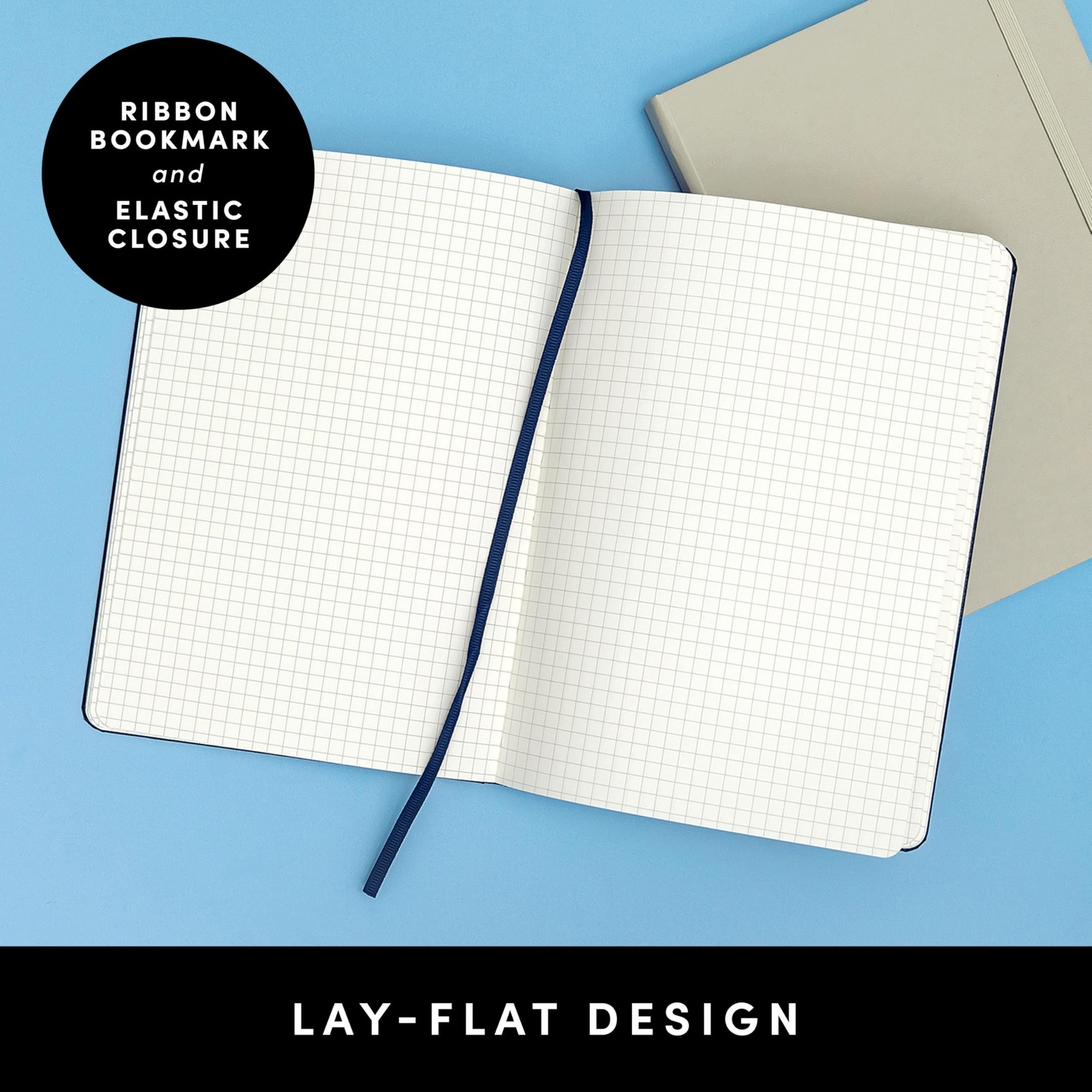 Graph Paper Journal Notebook, (Dark Green), 160 Pages, Medium 5.6 in x 8 in – 10