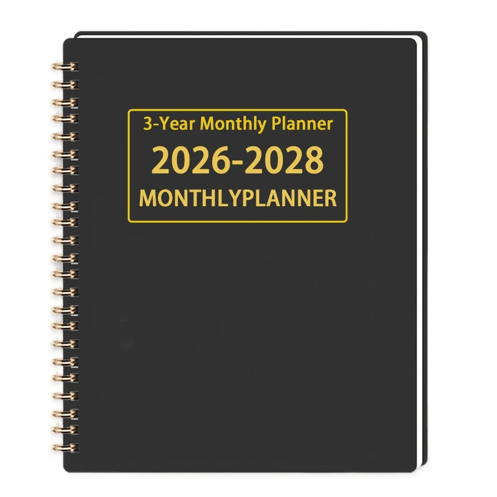 A4 A5 2026-2028 3 Year Monthly Planner Calendar Goals Agenda Notebook