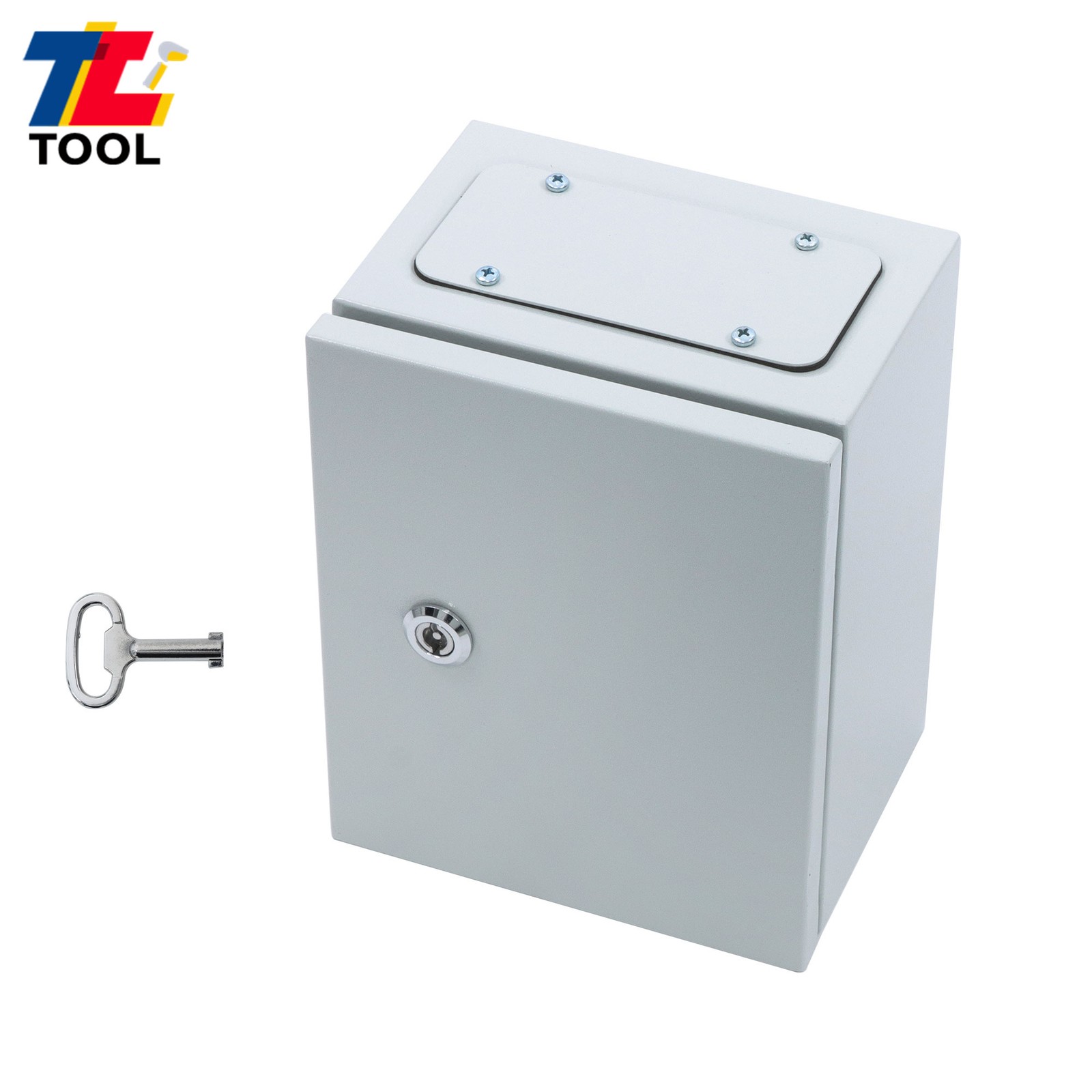 10x8x6″ Carbon Steel Electrical Box, IP65 Waterproof NEMA 4X Rated, Heavy-Duty