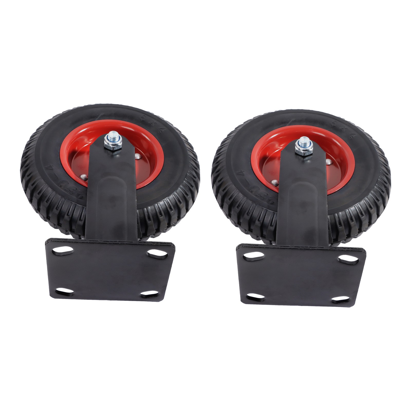 4 Pack Heavy Duty Swivel Caster Wheels 8 Inch 2 Swivel And 2 Fixed 2070Lbs