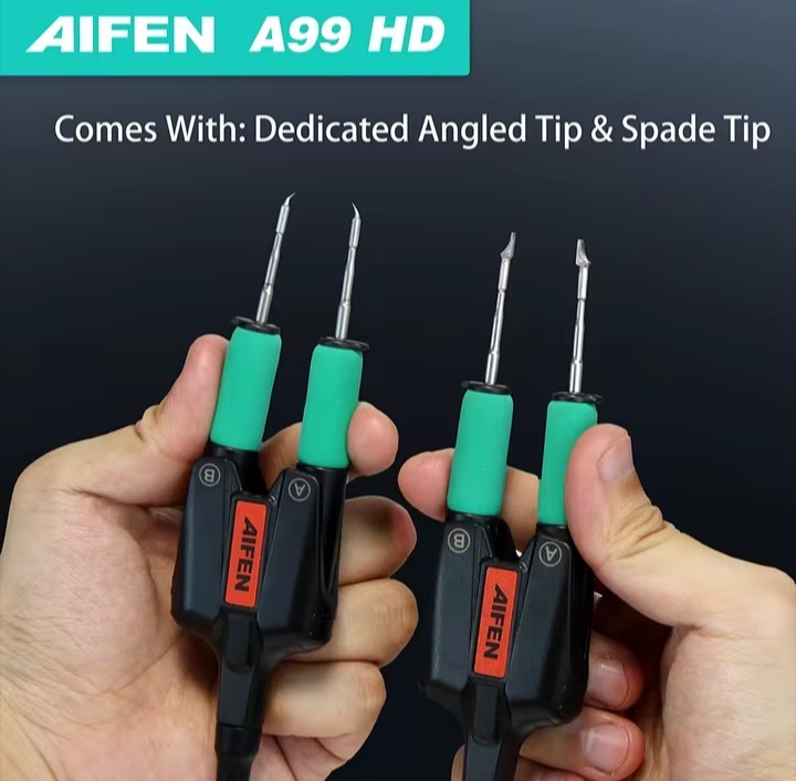 AIFEN–A99 HD Precision Tweezers With 210/245 Soldering Station FULL SET