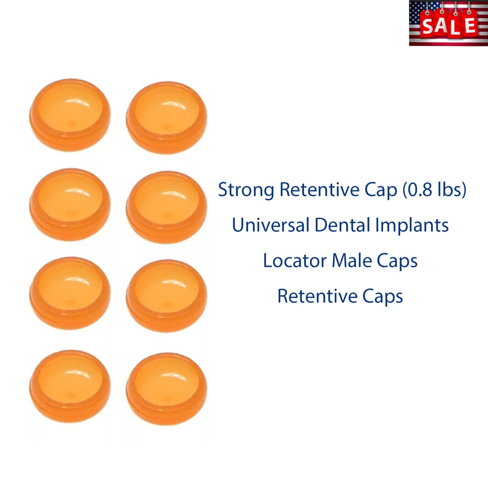 US Overdenture Retention Male Processing Cap For Locator Abutment System Inserts