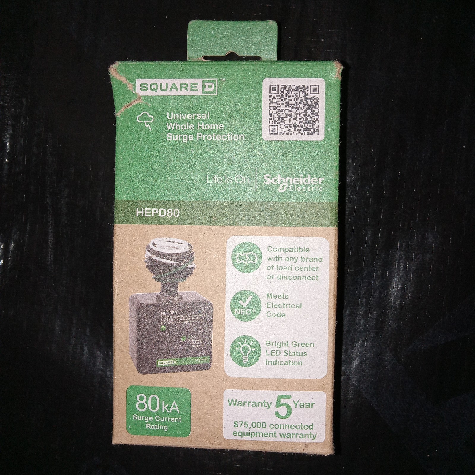 NEW Square D HEPD80 Home Surge Protection Device 120/240V NIB Electrical