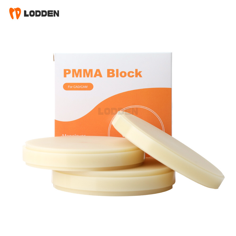 Multilayer Dental PMMA Block Acrylic Resin Disc Temporary Restorations Materials