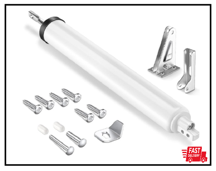 Storm Door Closer, Heavy Duty Pneumatic Screen Door Closer, Adjustable Closing S