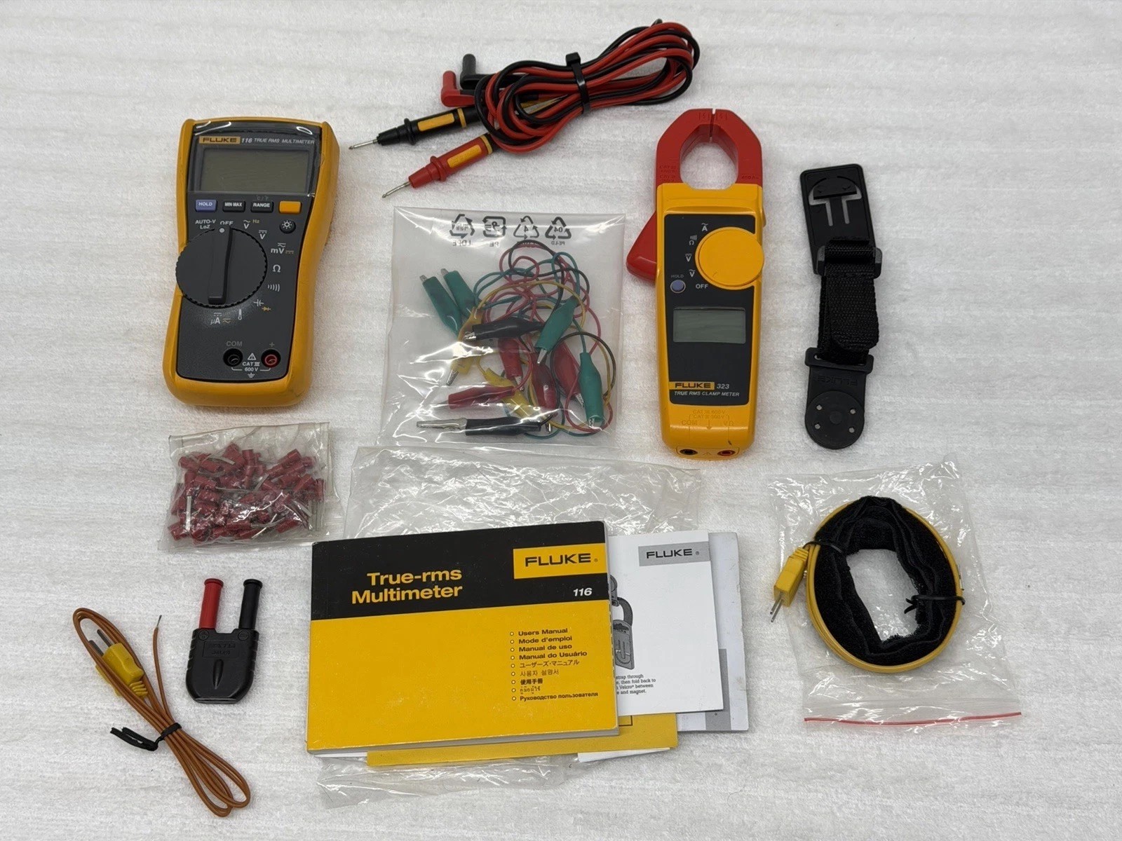 FLUKE 116/323 Kit HVAC Multimeter and Clamp Meter Combo Kit C2