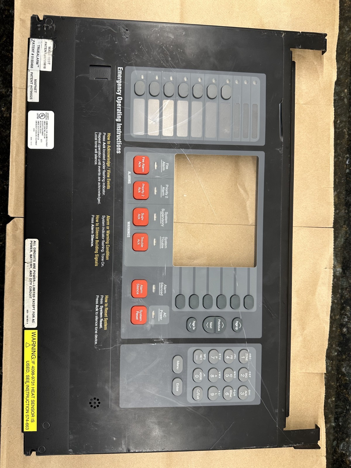 LOT of 8 Simplex 4100-7153 InfoAlarm FUI Display Components – PARTS/REPAIR