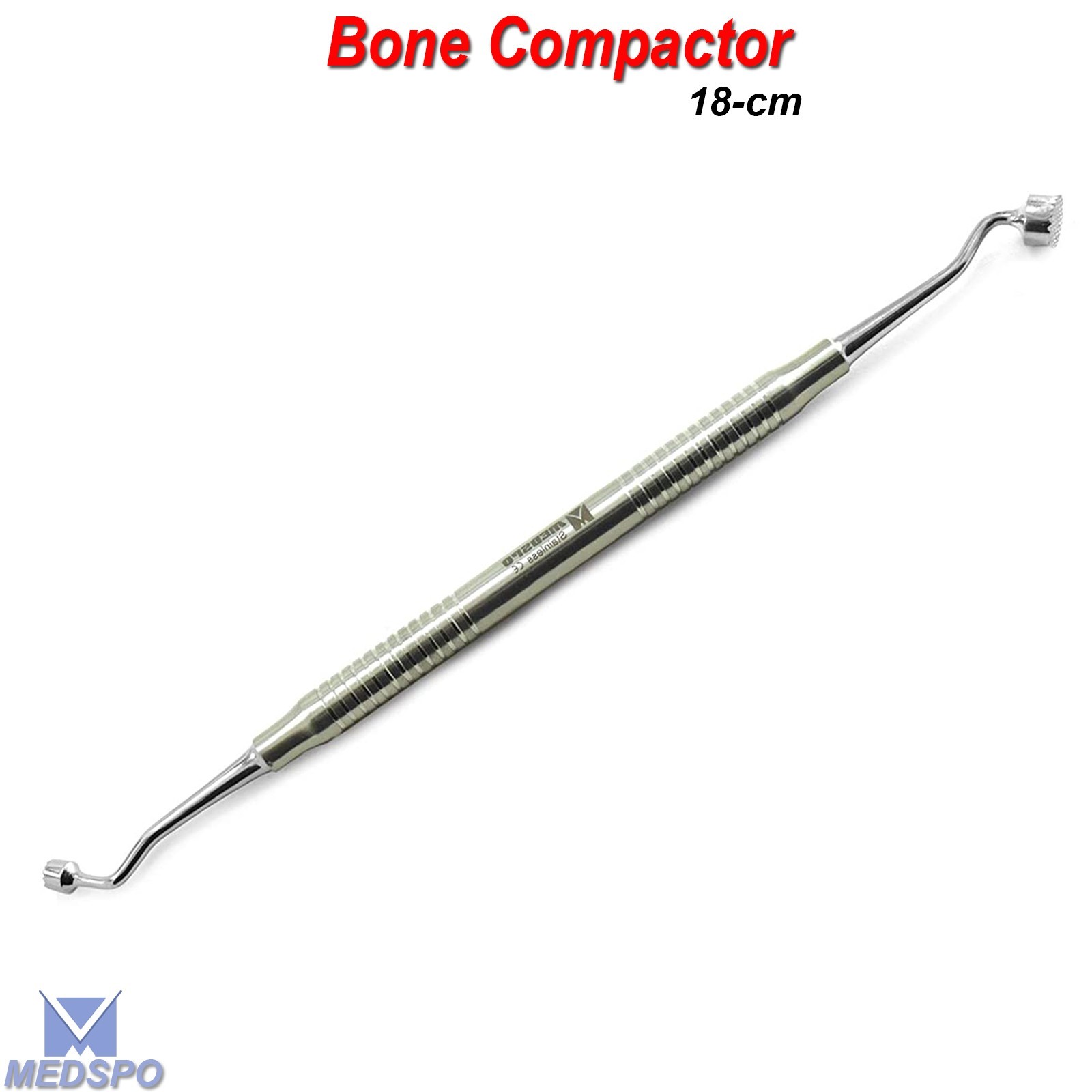 3.Pcs Bone Graft Packer Compactor Plugger 6mm-8mm Implantology Dental Instrument