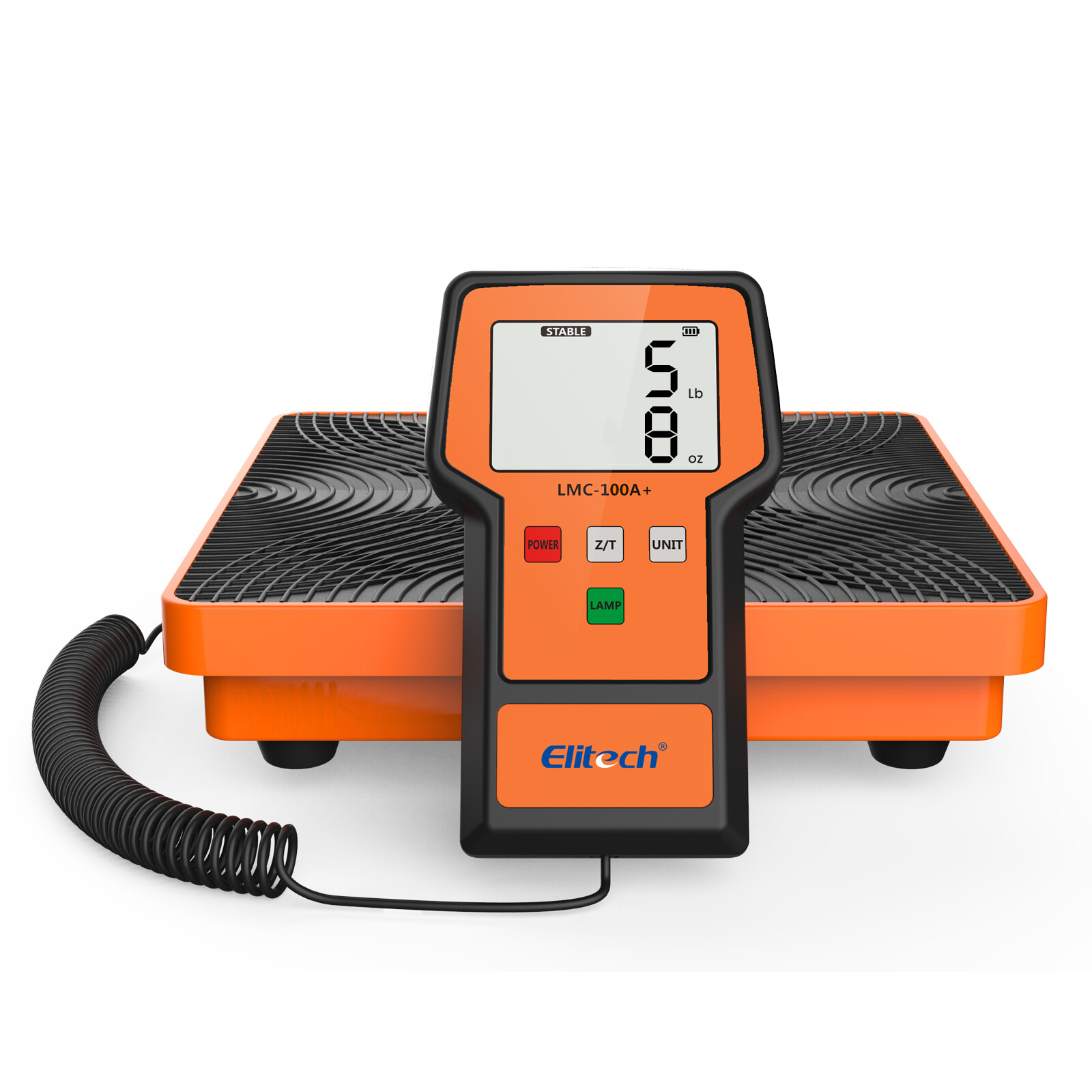Elitech Refrigerant Charging Scale 220LBS HVAC Freon Recovery Scale LMC-100A+