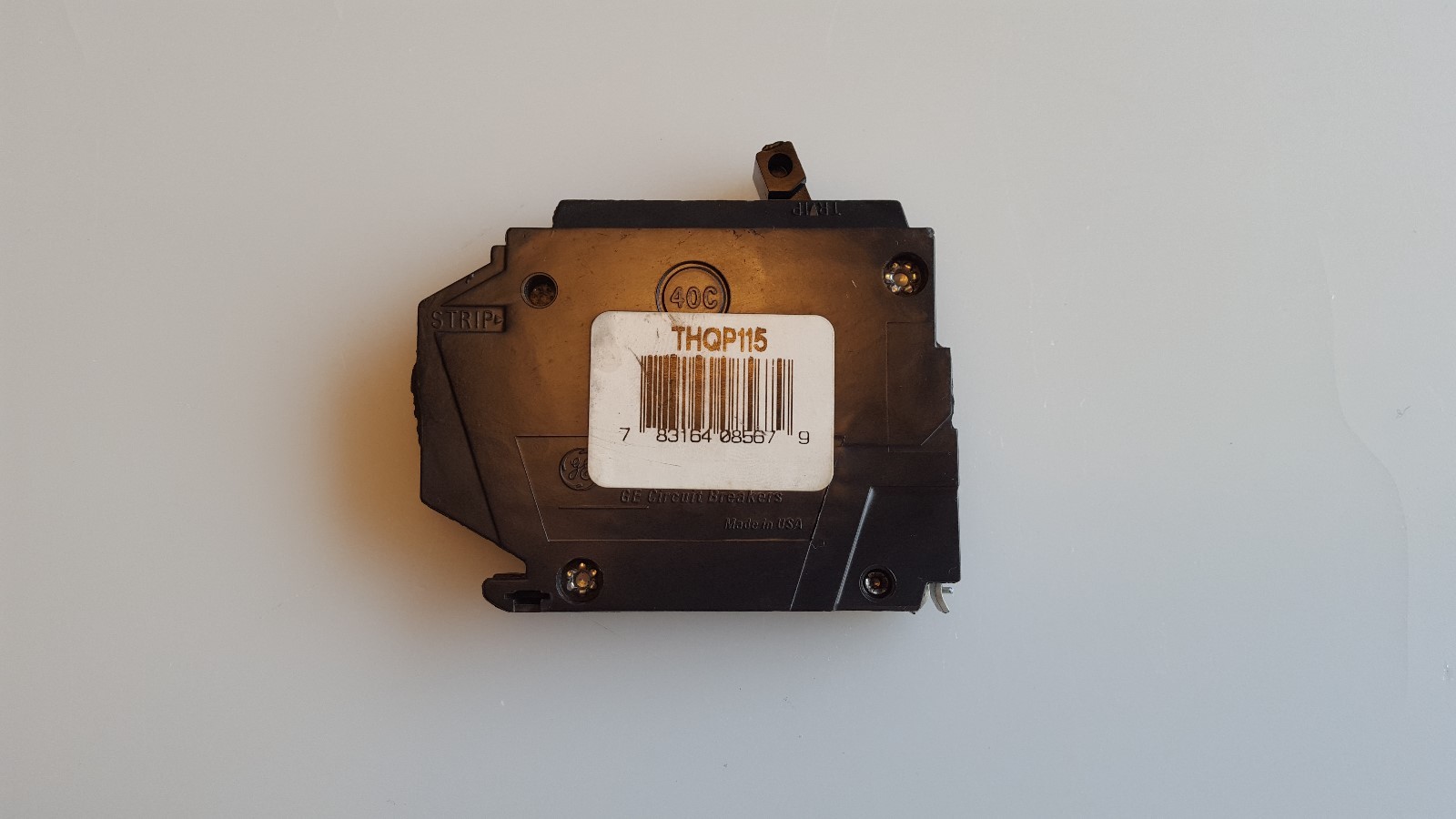 GE THQP115 15A 120V 1 POLE TYPE TQP CIRCUIT BREAKER