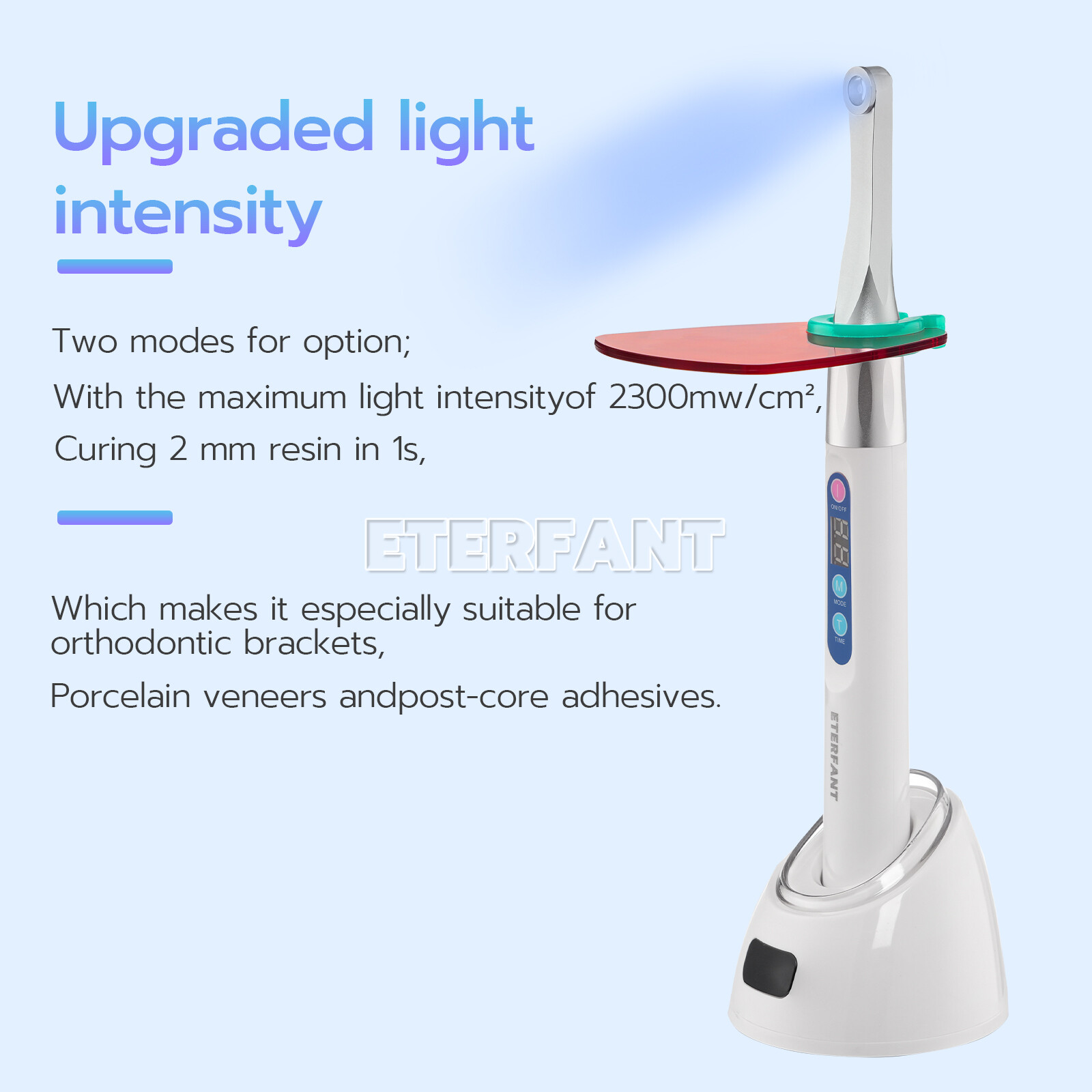 Dental Original Woodpecker Style ILED Wireless Curing Light Lamp 1 Sec Cure