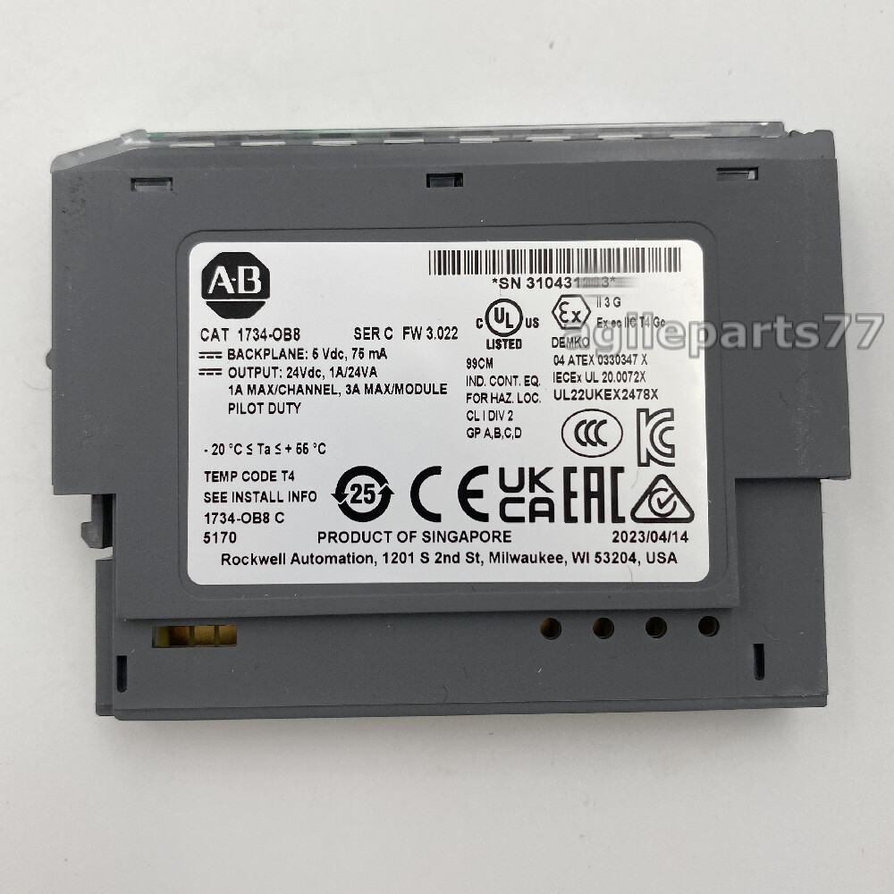 AB 1734-OB8 Ser C Point I/O 8-Point Digital Output Module 1734OB8 New Sealed TX