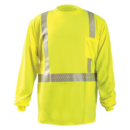 Occunomix Lux-Tlsp2b-Yxl Unisex Long Sleeve T-Shirt, Polyester, Pullover,