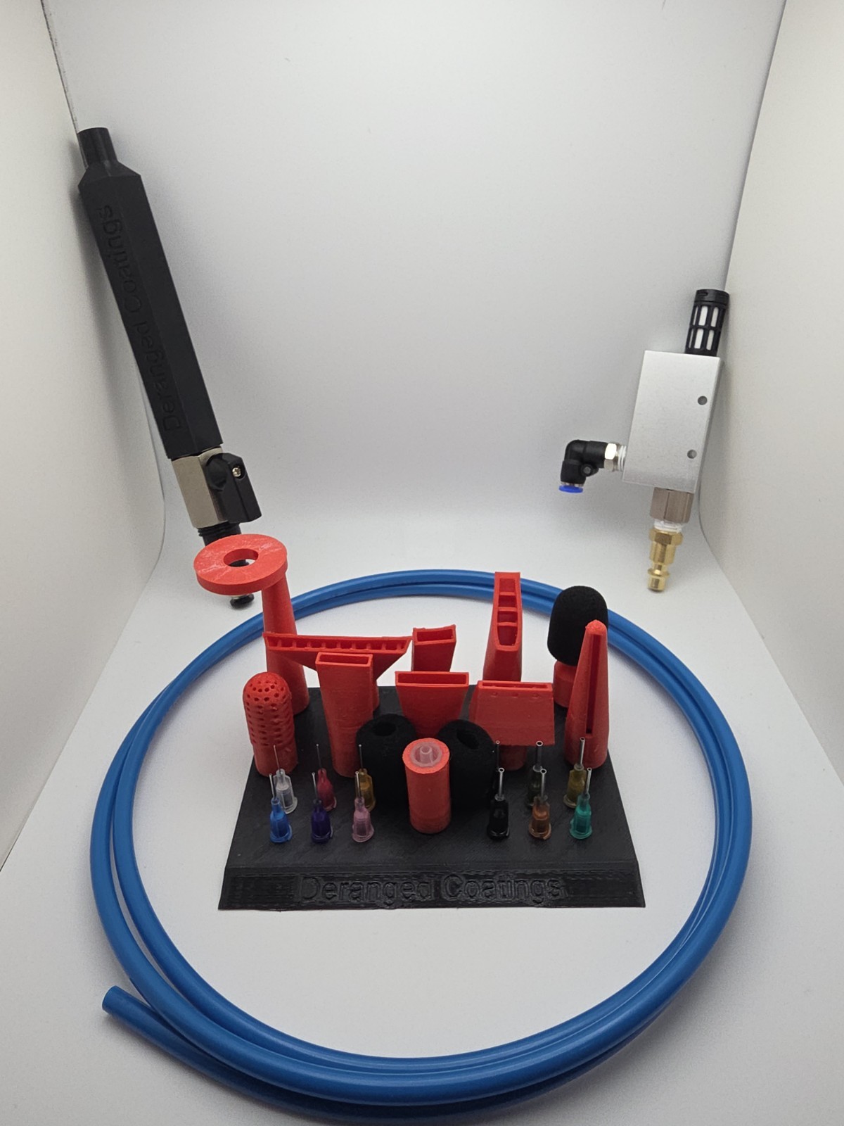 Deranged Vacuum – Pneumatic Shop Air Vacuum for Powder Coating, 23 Attachments