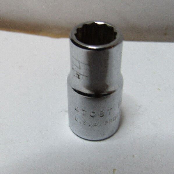 PROTO 4708T USA MADE SOCKET 1/4″ DRIVE 1/4″ 12 POINT A107u