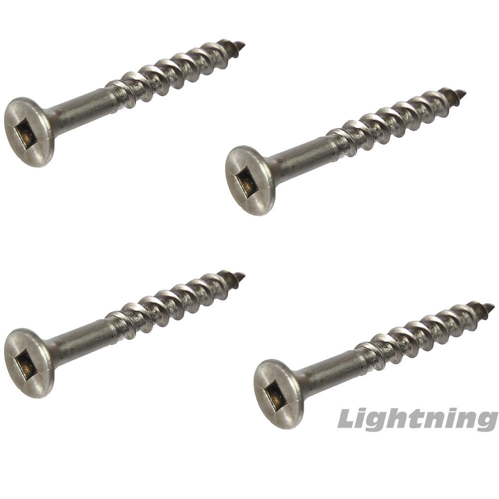 Deck Screws Square Drive Stainless Steel Exterior #8 X 2″ Qty 100